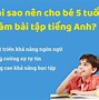 Bé Học Tiếng Anh Lớp 5 Tuổi