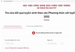 Kết Quả Xét Tuyển Ptit 2024